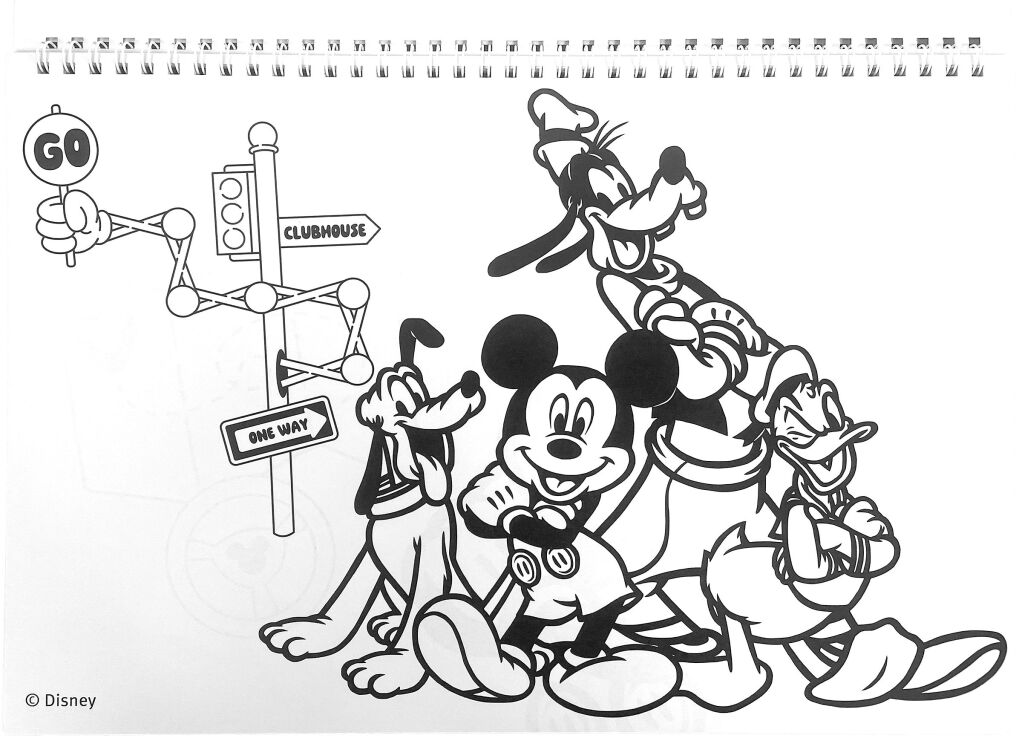 Mickey Street Μπλοκ Ζωγραφικής Α4+Stickers-40 Φύλλα (340-92416) (2)