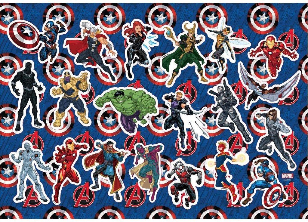 Captain America Μπλοκ Ζωγραφικής 23x33 40 Φύλλων Με Αυτοκόλλητα Στένσιλ-2 Σχέδια (000506305) (1)