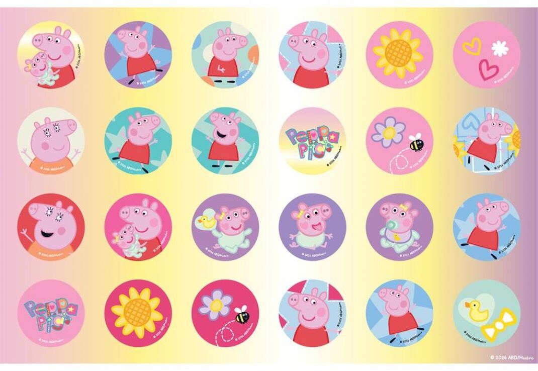 Peppa Pig Μπλοκ Ζωγραφικής 23x33 40 Φύλλων Με Αυτοκόλλητα Στένσιλ-1Τμχ (000482853) (2)