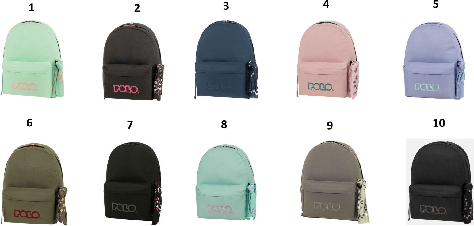 Polo Σακίδιο Με Μαντήλι-10 Σχέδια (9-01-135) (1)