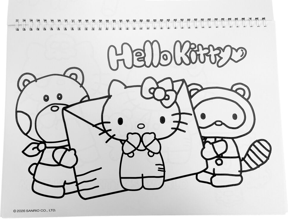 Hello Kitty Μπλοκ Ζωγραφικής Α4+Stickers (335-76416) (2)