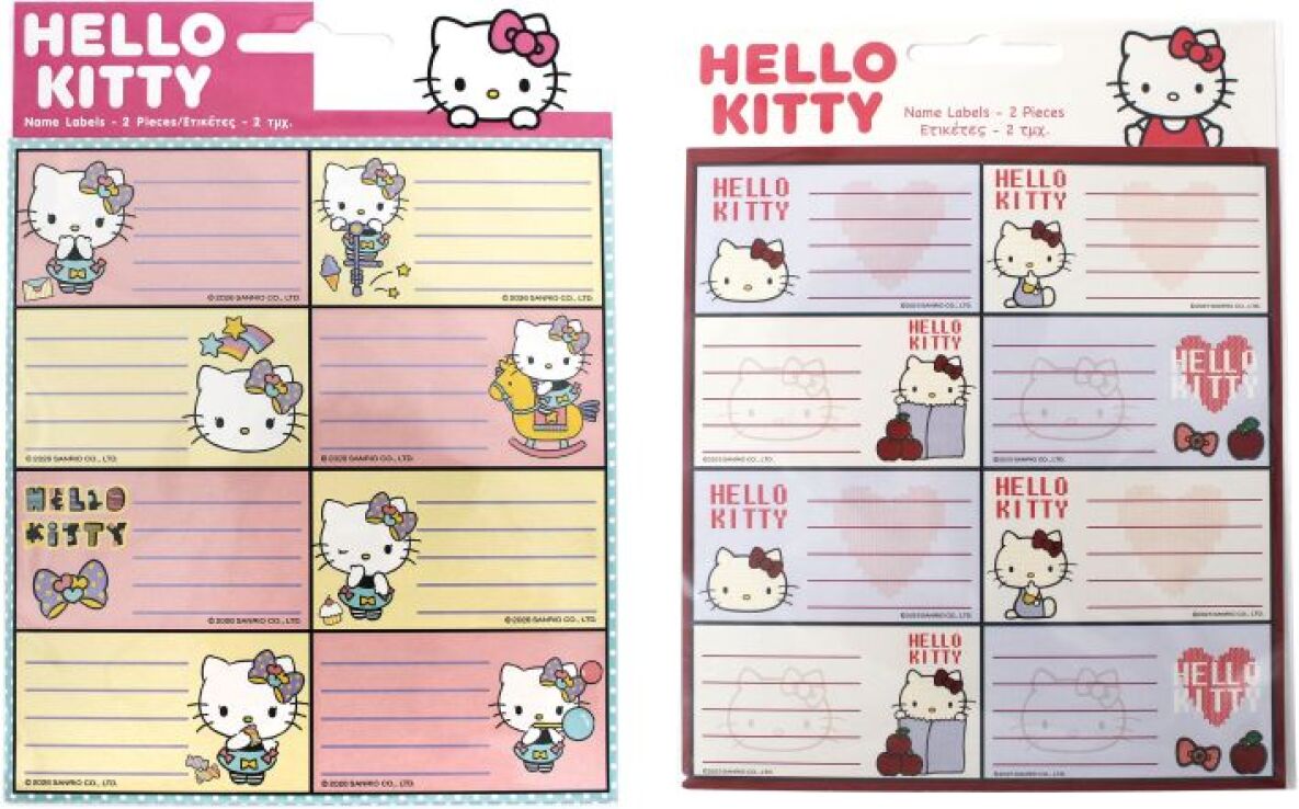 GIM Hello Kitty Ετικέτα 2Τμχ-2 Σχέδια-1Τμχ (776-78946) (0)