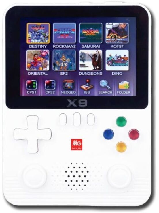 MG Ηλεκτρονικό Χειρός Game King X9 32 Bit 10K+Games White (406046) (0)