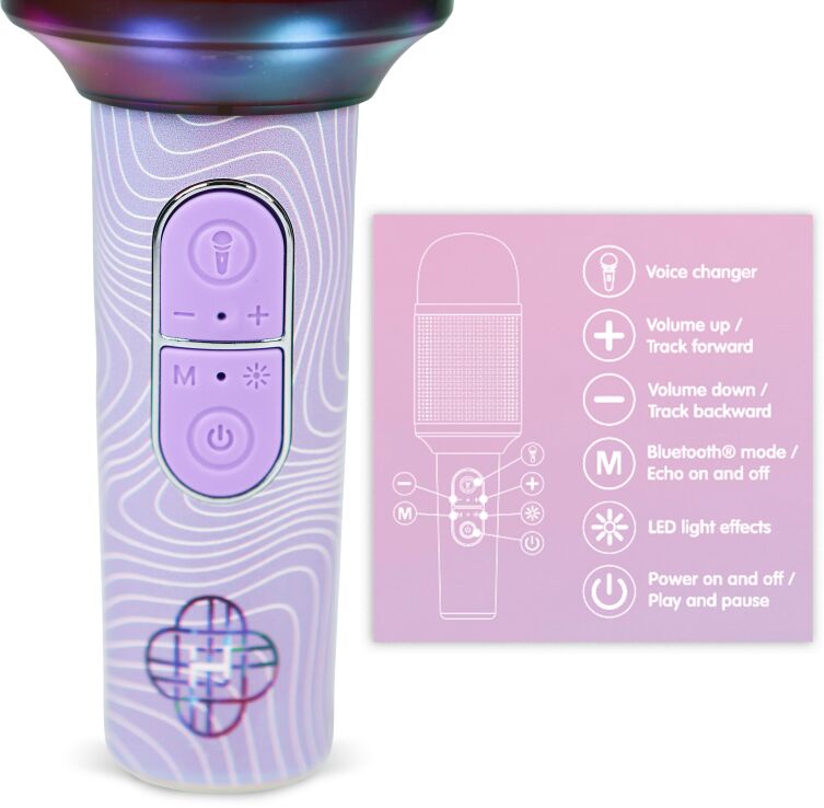 OTL K-Pop Demon Hunters Μικρόφωνο Karaoke Wireless Purple (ACC-1606) (4)