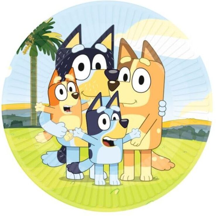 Πιάτα 23εκ. Bluey 8Τμχ (M991537866) (0)