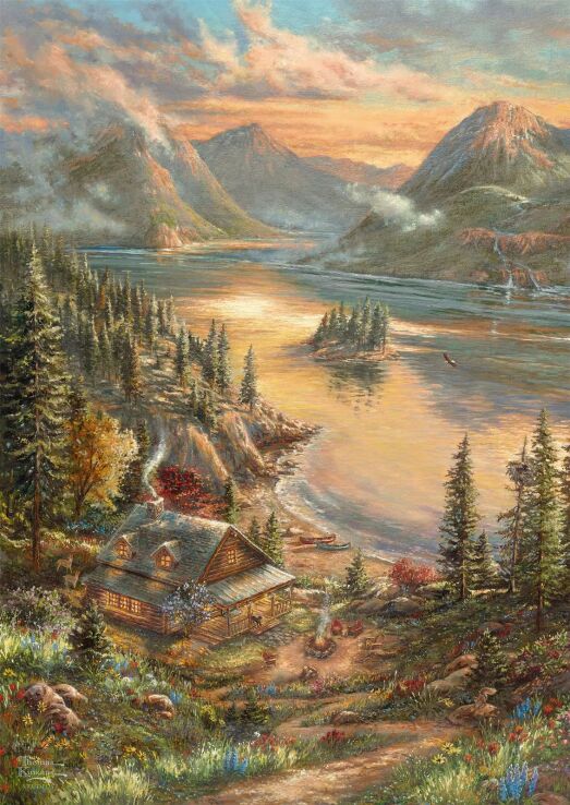 Παζλ Kinkade 500-Lakeside Splendor (59710) (1)