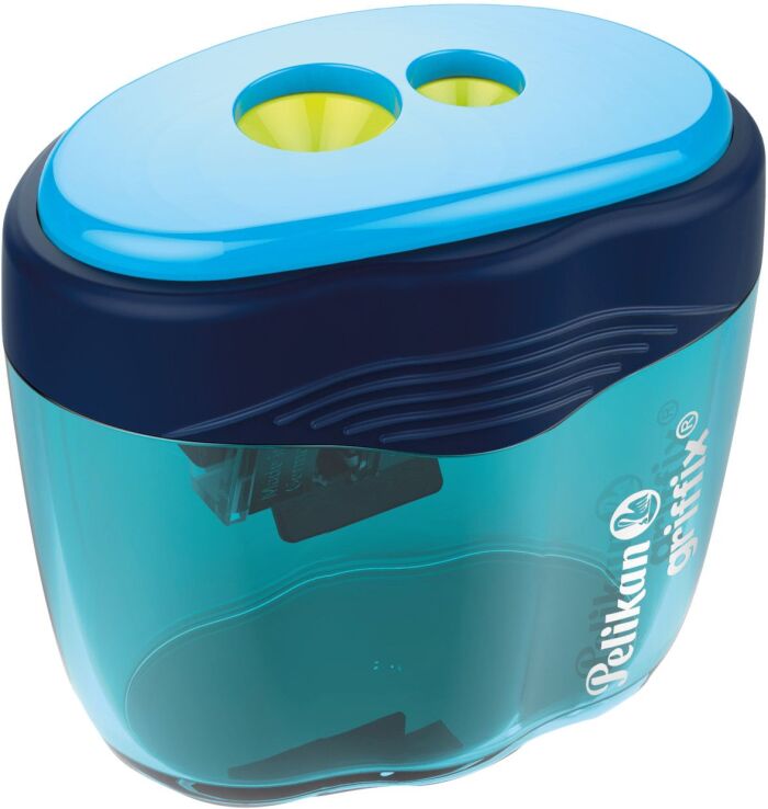 Pelikan Ξύστρα Griffix Μπλε GDAB Διπλή (701266) (1)