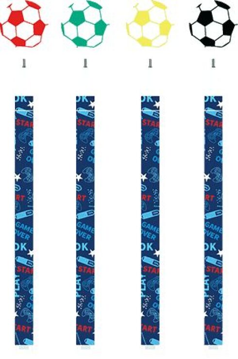 Metron Στυλό Gel 0.7mm Soccer Μπλε-4 Σχέδια-1Τμχ (243.092424) (0)