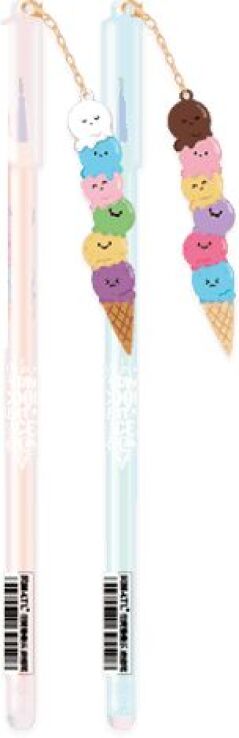 Metron Στυλό Gel 0.7mm Ice Cream Μπλε-2 Σχέδια-1Τμχ (243.092431) (0)