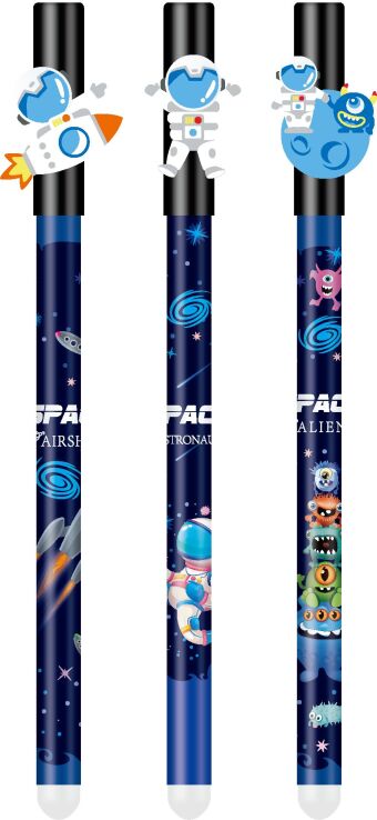 Metron Στυλό Erase Gel 0.7mm Μπλε Space-3 Σχέδια-1Τμχ (243.092462) (0)