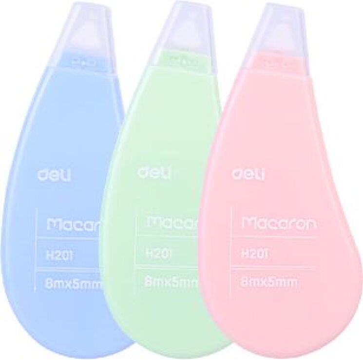 Deli Διορθωτική Ταινία Macaron 5mmx8m-3 Χρώματα-1Τμχ (231.997272) (0)