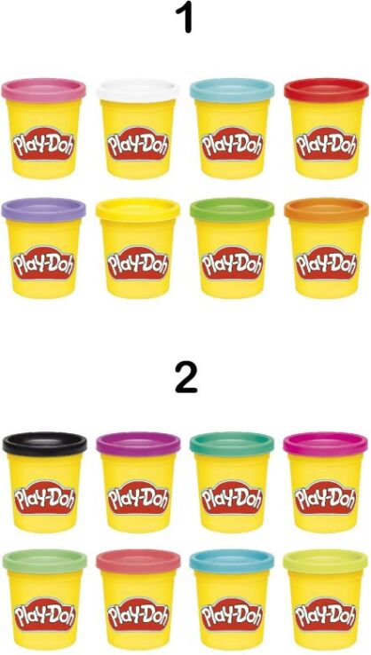 Playdoh Rainbow 8 Pack-2 Σχέδια (G0513) (1)