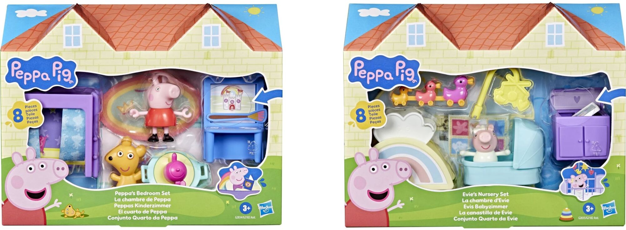 Peppa Pig Peppas Bedroom Set-2 Σχέδια (G2182) (2)