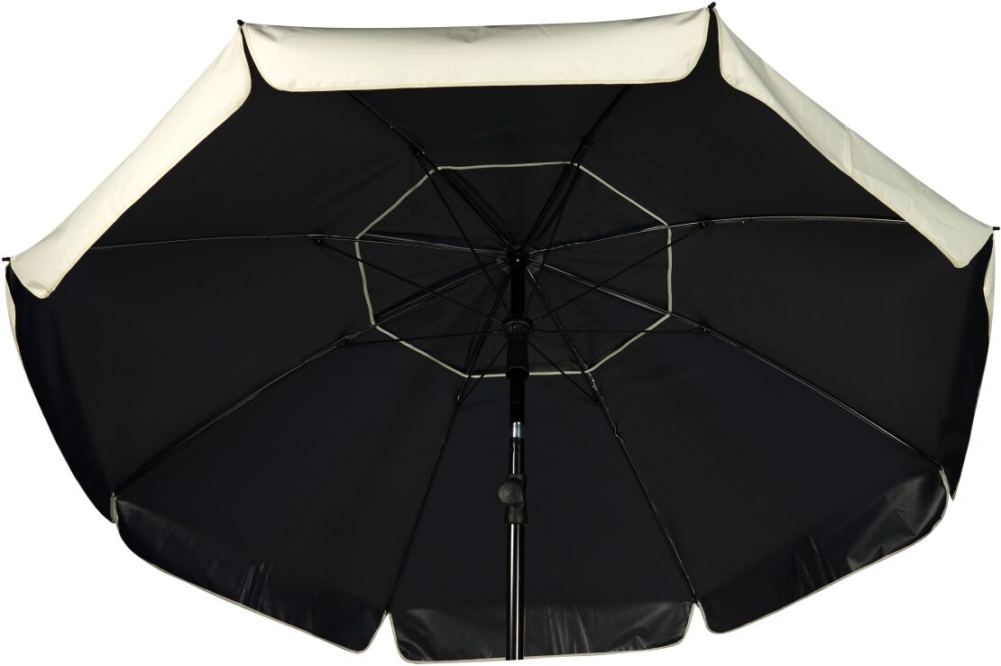 Ομπρέλα Θαλάσσης 2.00m Με Αεραγωγό Μπεζ (03.ULA-SUNOUT) (1)