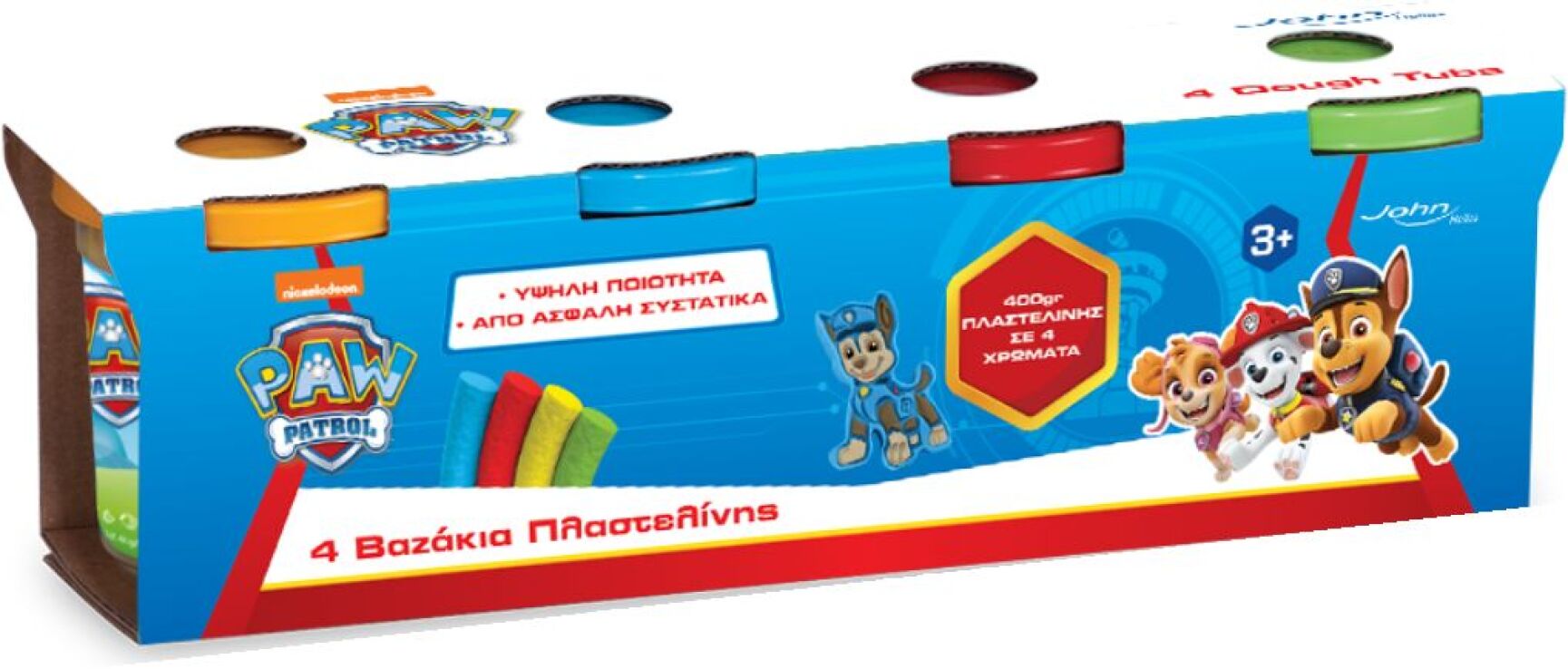 Paw Patrol Σετ 4 Βαζάκια Πλαστελίνης (03978PM) (1)