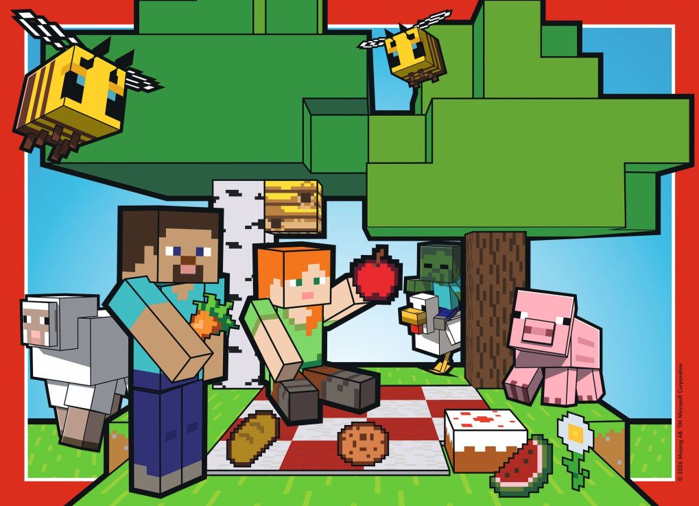 Παζλ 4X100 Minecraft (12004290) (2)