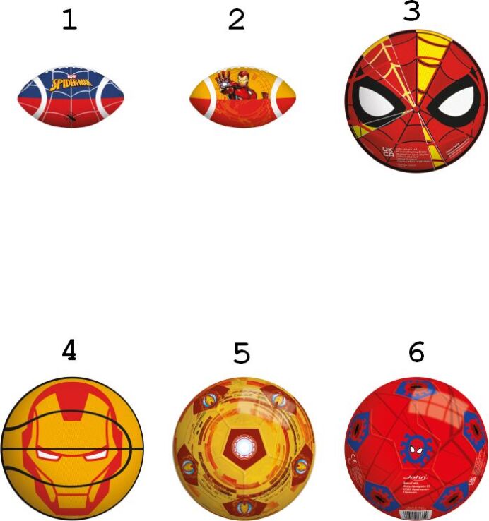 Μπαλάκι PU Marvel-6 Σχέδια (56664) (1)