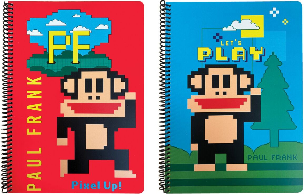 Paul Frank Let's Play-Pixel Up Τετράδιο Α4 Σπιράλ 2 Θεμάτων-2 Σχέδια (376-03440) (0)