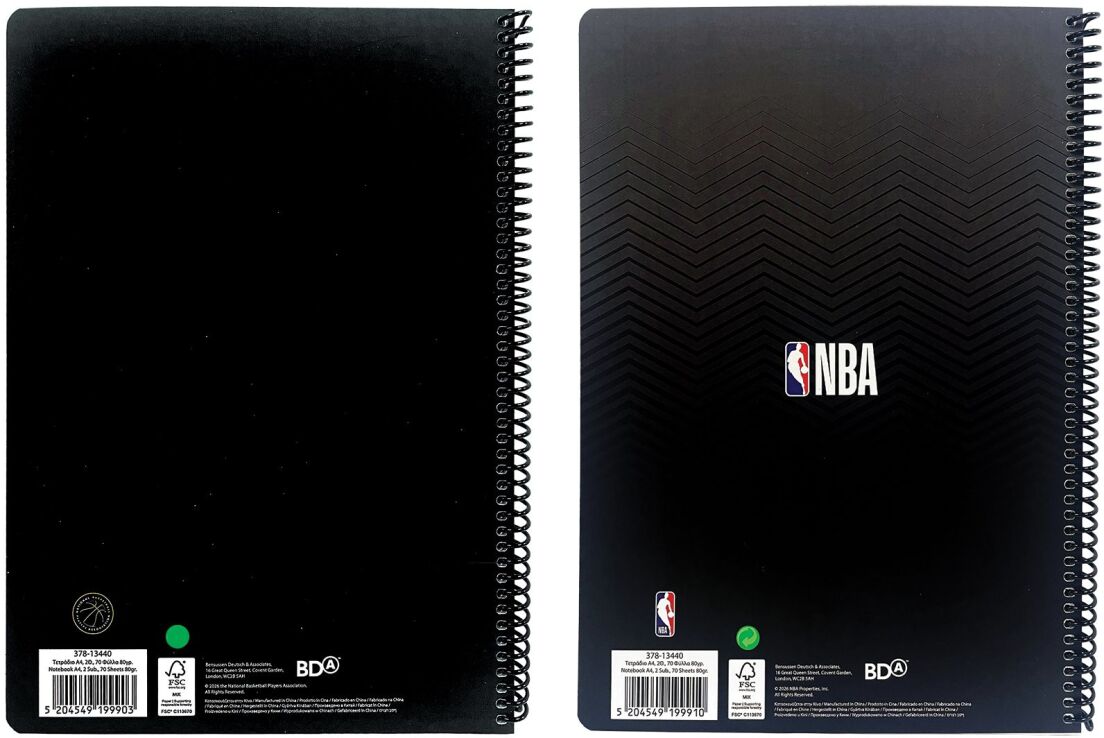 NBA Giannis-NBA Logo Τετράδιο A4 Σπιράλ 2 Θεμάτων-2 Σχέδια (378-13440) (1)