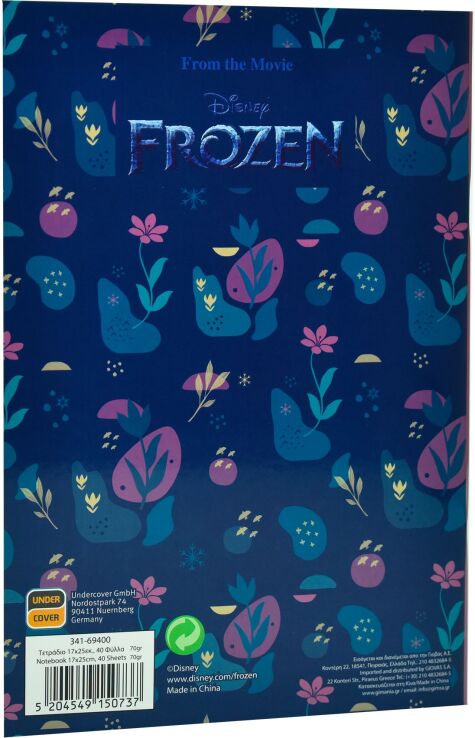 Frozen Τετράδιο 17x25-2 Σχέδια-1Τμχ (341-71400) (1)