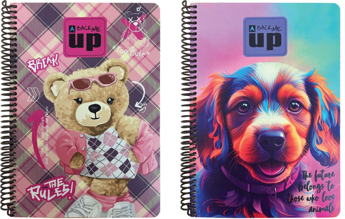 Puppy-Scotch Bear Τετράδιο 17X25 Σπιράλ 2 Θεμάτων 70 Φύλλων-2 Σχέδια (357-42402) (0)