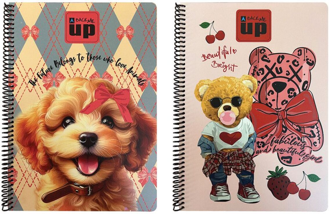 Fashion Bear-Scotch Dog Τετράδιο A4 Σπιράλ 2 Θεμάτων-2 Σχέδια (357-35440) (0)