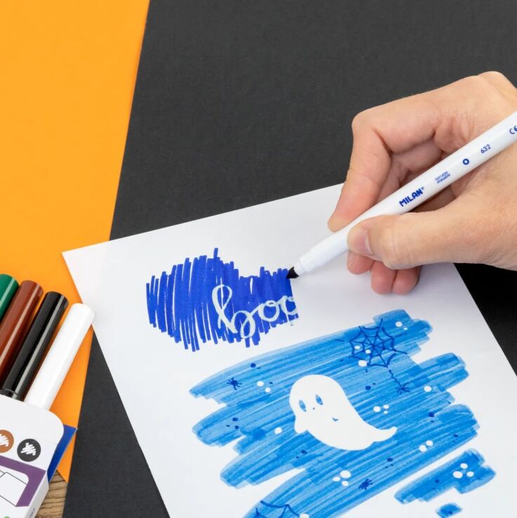Milan Μαρκαδόροι & Μαρκαδόρος Erasable 11+1Τμχ (325-00352-80093) (2)