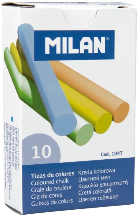 Milan Κιμωλίες Χρωματιστές 10Τμχ (325-00423-1047) (0)