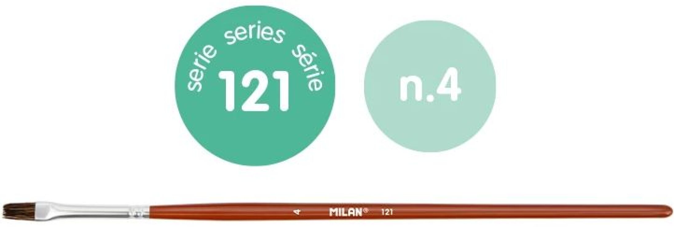 Milan Πινέλο Πλακέ 121 Νο 4 (325-00641-0412104P) (1)