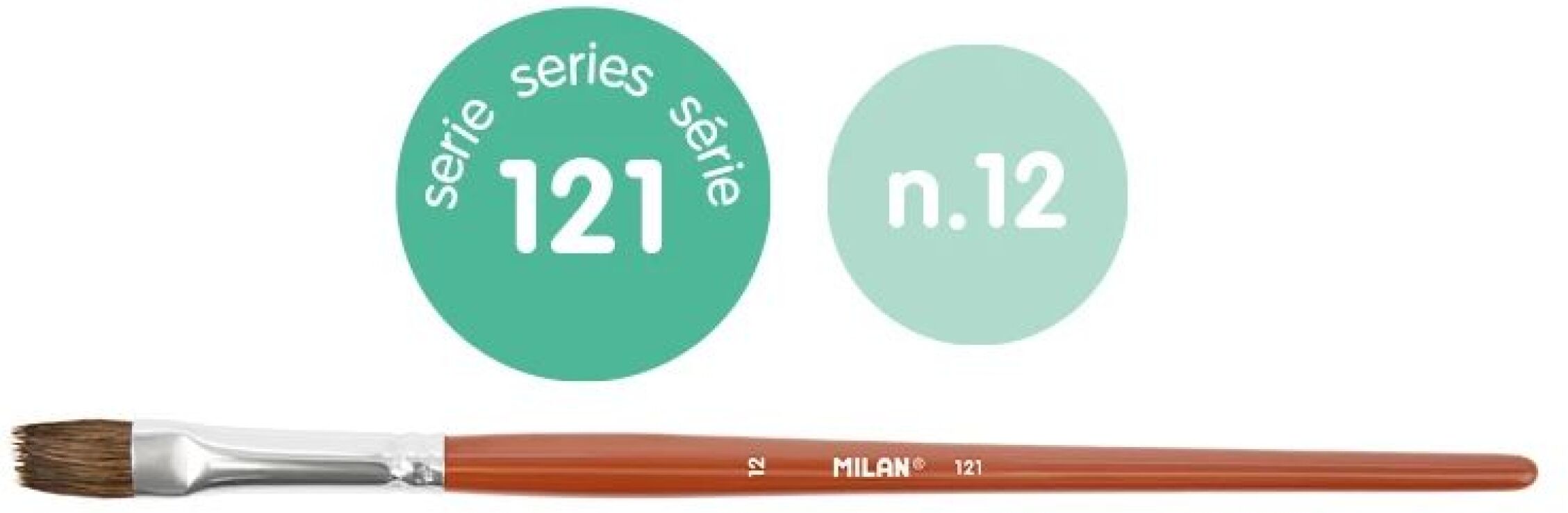 Milan Πινέλο Πλακέ 121 Νο 12 (325-00645-0412112P) (1)