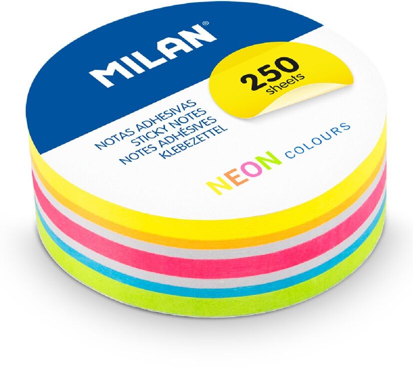 Milan Κύβος Αυτοκόλλητα Χαρτάκια Σημειώσεων Neon Colours (325-01116-41671NE250) (0)