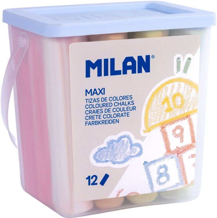 Milan Κιμωλίες Maxi Χρωματιστές 12Τμχ (325-01862-249112) (0)