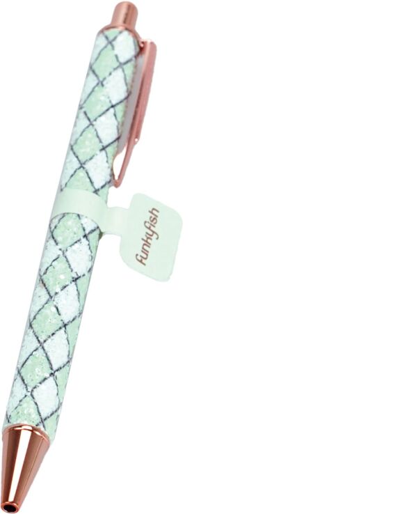 Funkyfish Bow Στυλό Green-White Sparkly (300-30336) (0)
