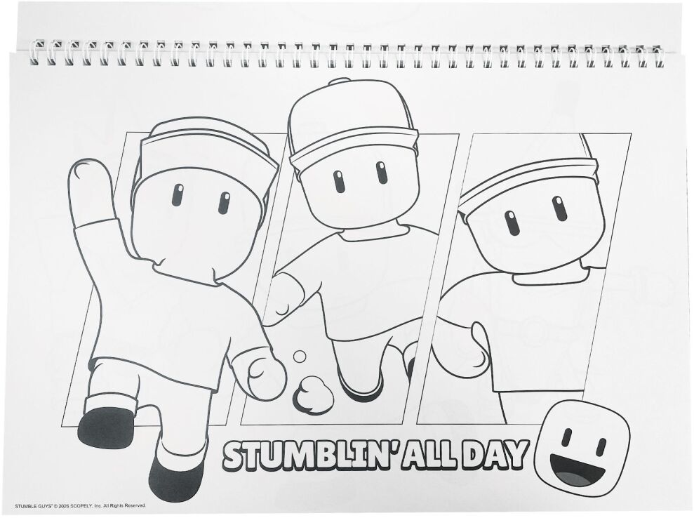 Stumble Guys Μπλοκ Ζωγραφικής Α4+Stickers (377-32416) (3)
