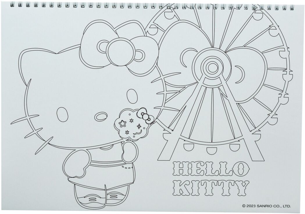Hello Kitty Μπλοκ Ζωγραφικής Α4+Stickers (335-76416) (5)
