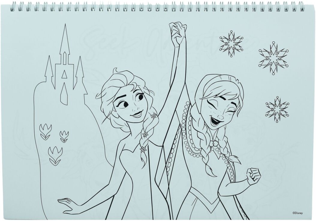 Frozen Μπλοκ Ζωγραφικής Α4+Stickers (341-71416) (4)