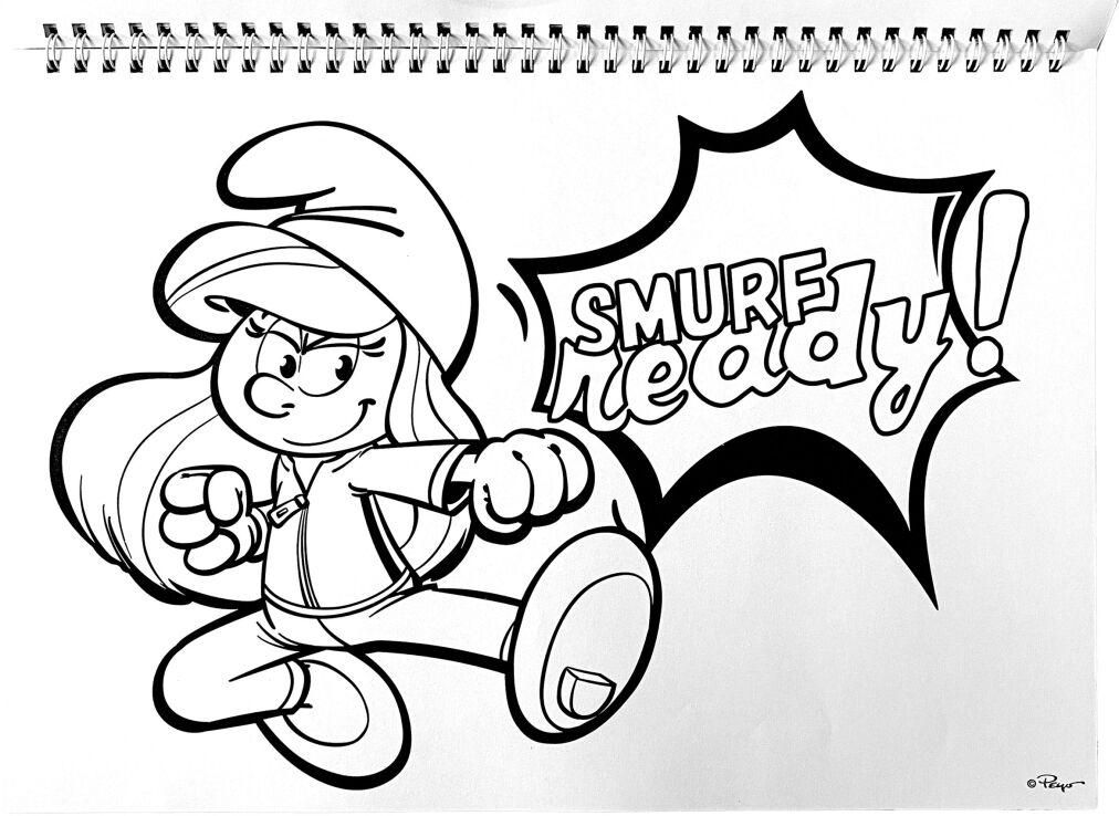 Smurfs Μπλοκ Ζωγραφικής Α4+Stickers (344-25416) (4)