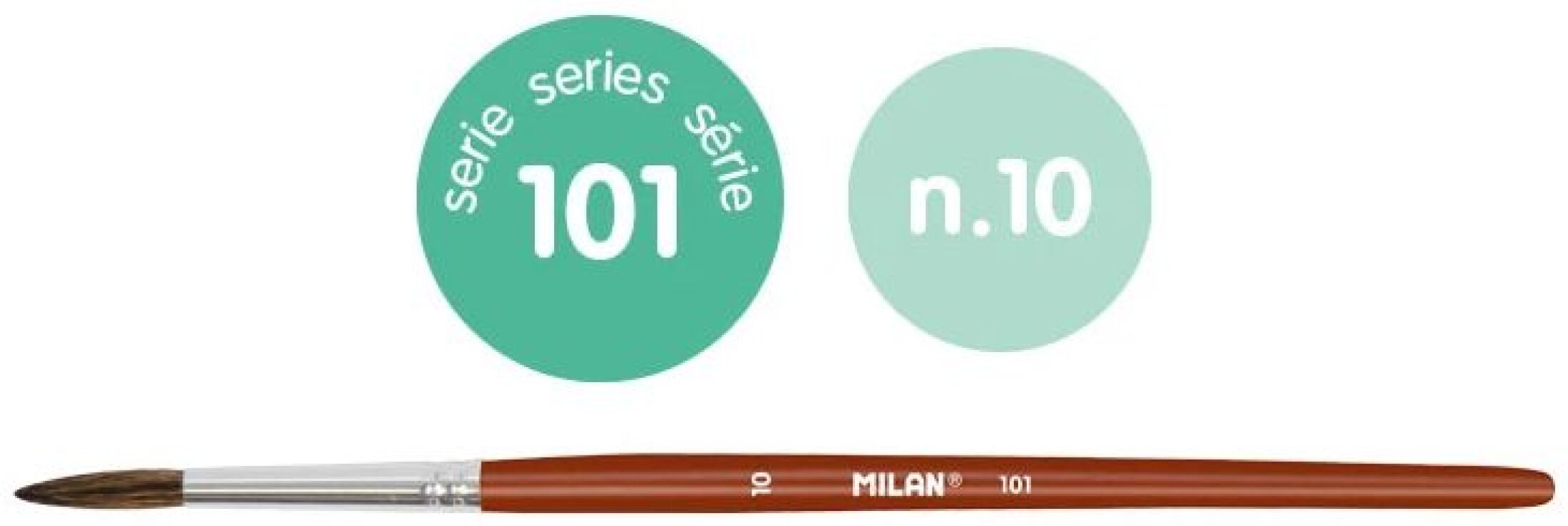 Milan Πινέλο Στρογγυλό 101 Νο 10 (325-00617-80310P) (1)