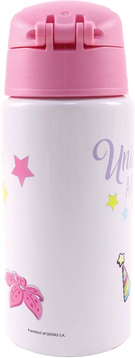GIM Παγούρι Αλουμινίου Flip 500ml Unicorn (550-01248) (3)