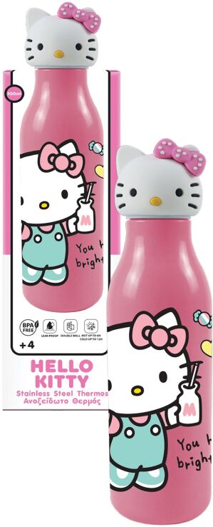 GIM Θερμός SS 500ml 3D Καπάκι Hello Kitty (557-97251) (0)