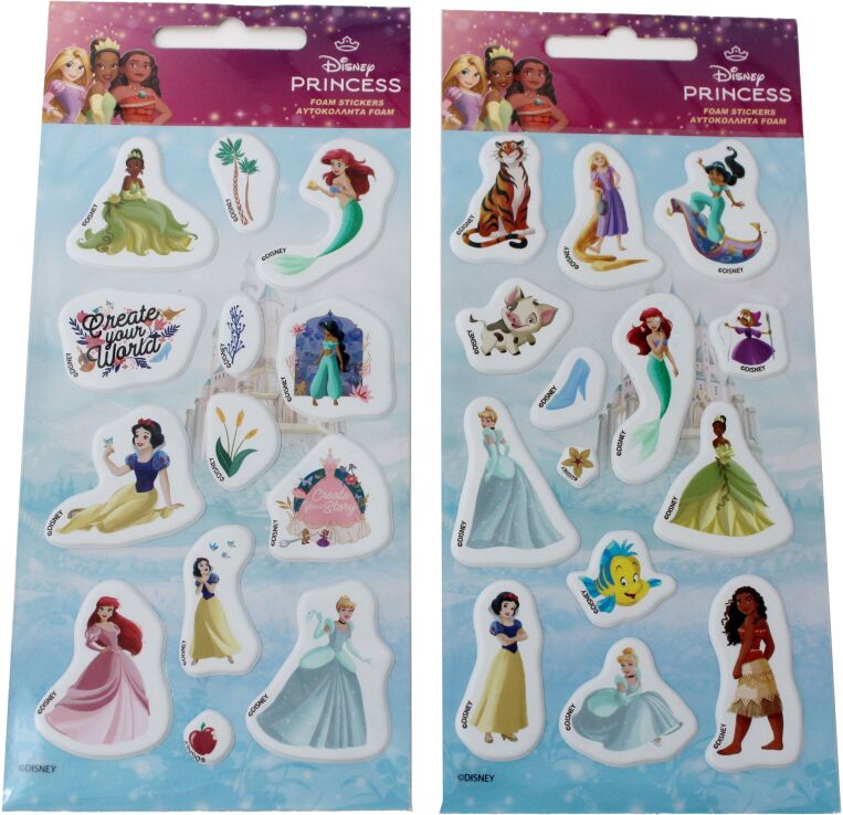 GIM Sticker Foam Princess-2 Σχέδια-1Τμχ (771-16238) (0)