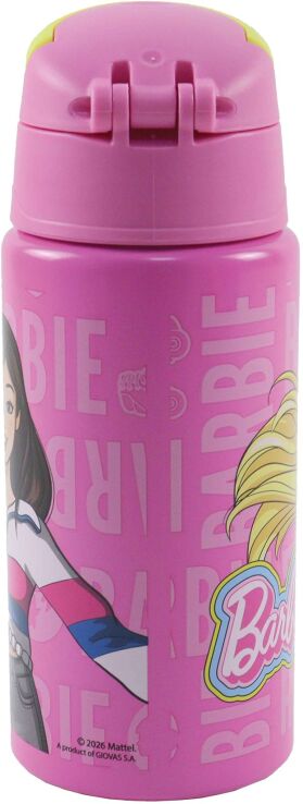 Gim Παγούρι Flip Αλουμινίου Barbie 500ml-2 Σχέδια (571-23248) (4)