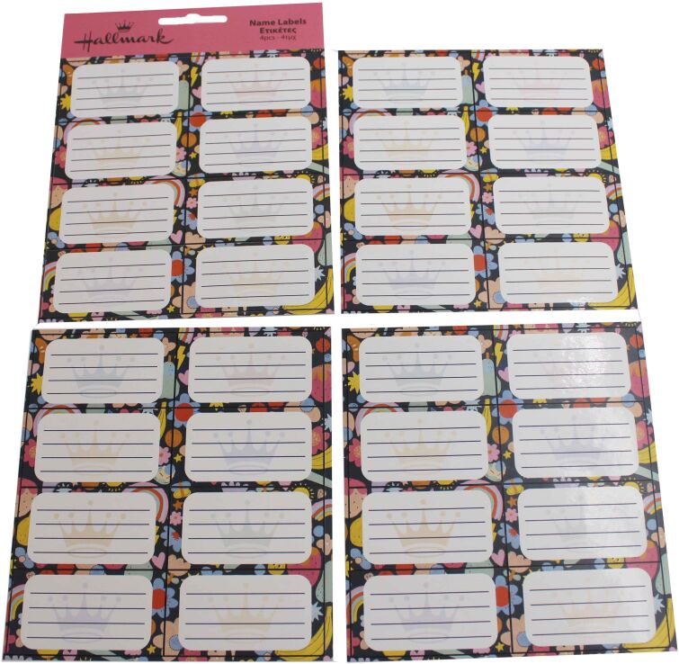 Gim Ετικέτα 4Τμχ Hallmark-2 Σχέδια-1Τμχ (774-81246) (1)