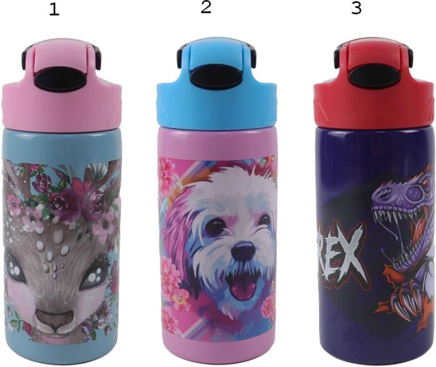 BMU Παγούρι SS 500ml-3 Σχέδια (570-89245) (1)