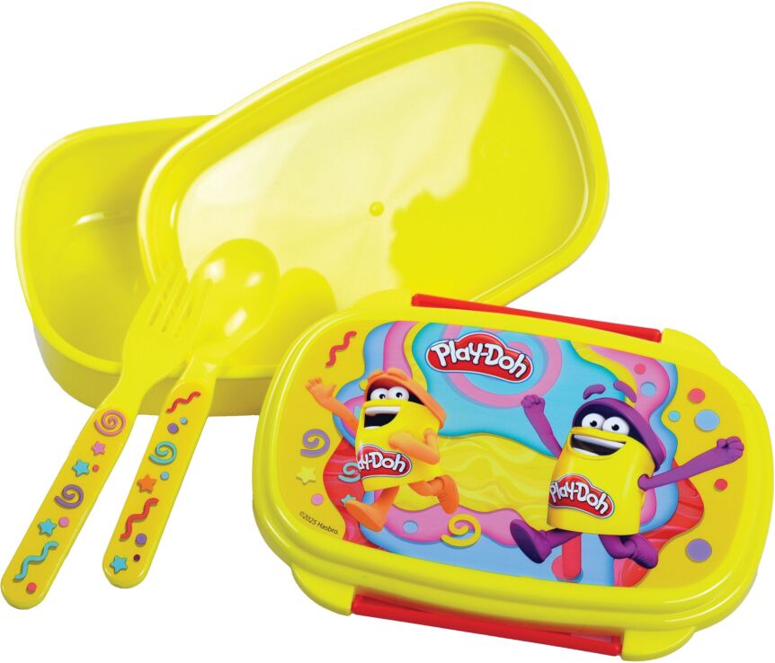 Gim Δοχείο Φαγητού Με Κουτάλι/Πιρούνι Play-doh (556-00276) (1)