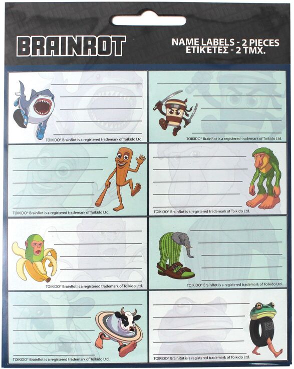 GIM Ετικέτα 2Τμχ Toikido Brainrot (779-91046) (0)