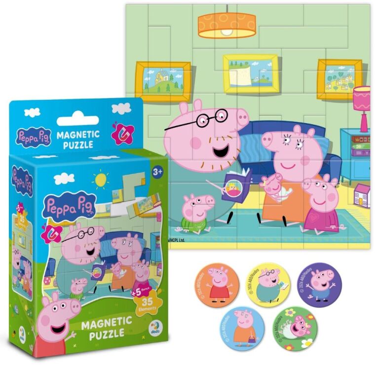 Μαγνητικό Παζλ Peppa Pig Cozy Evening (200758) (1)
