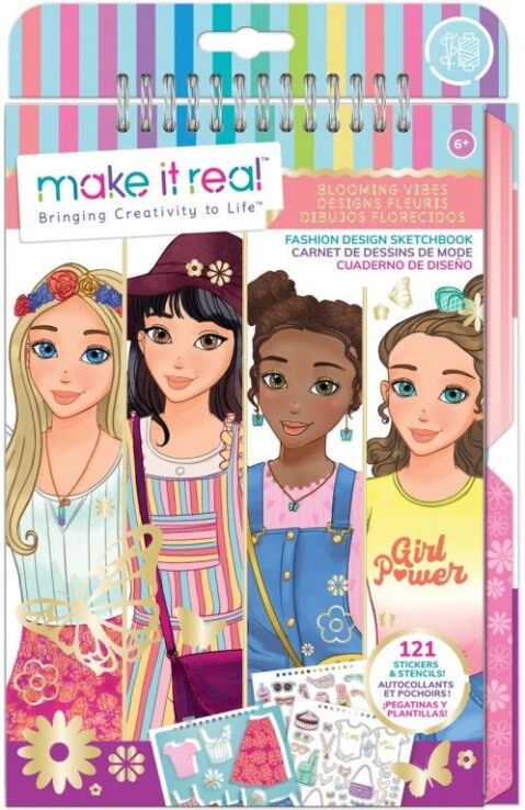 Make it Real Fashion Design Sketchbook Blooming Vibes (3209) (0)