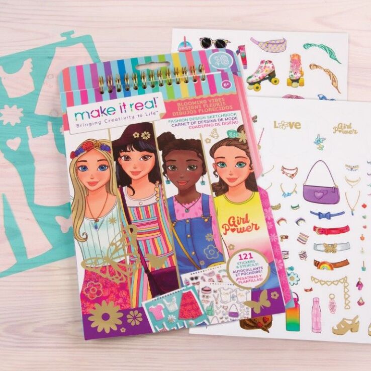 Make it Real Fashion Design Sketchbook Blooming Vibes (3209) (1)