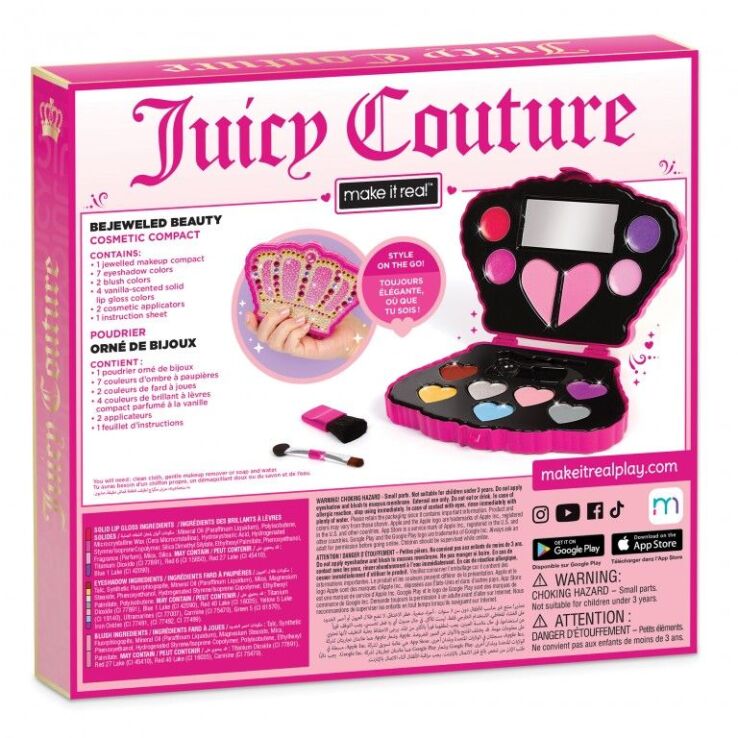Make It Real Juicy Couture Bejeweled Beauty Cosmetic Compact (4475) (5)